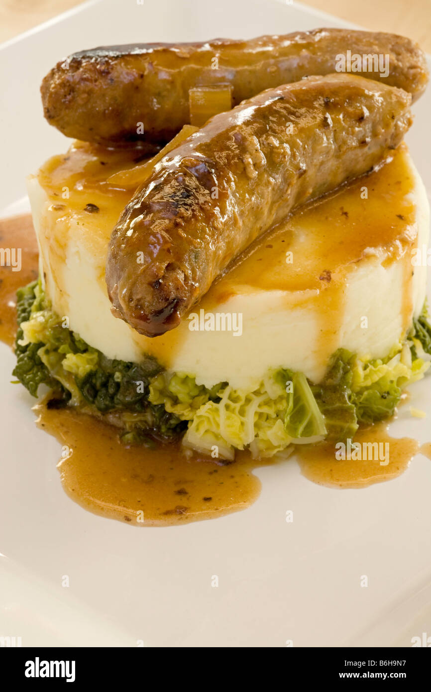 Bangers And Mash Stock Photo - Alamy