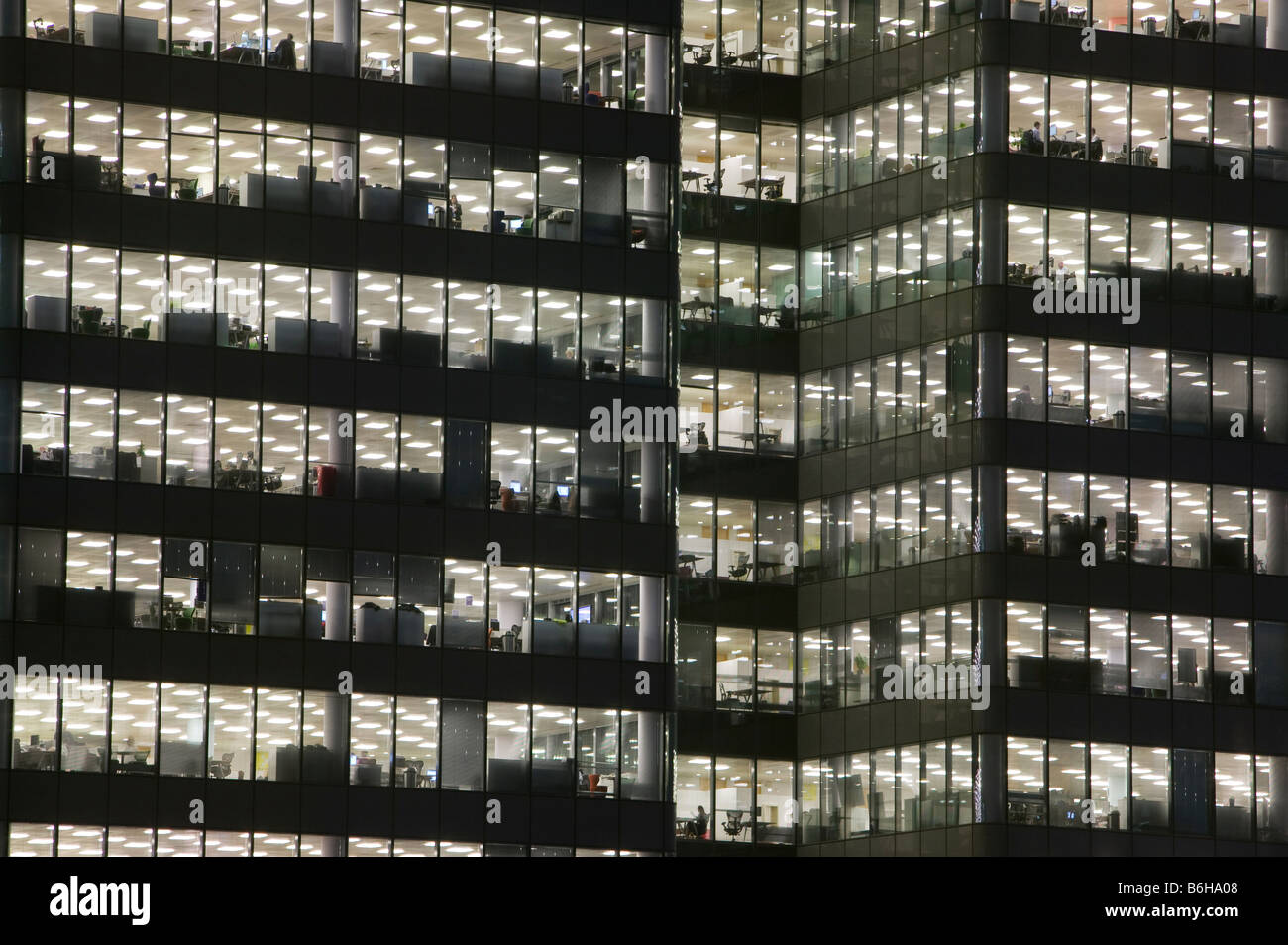 Office buildings at Canary Wharf in London UK Stock Photo - Alamy