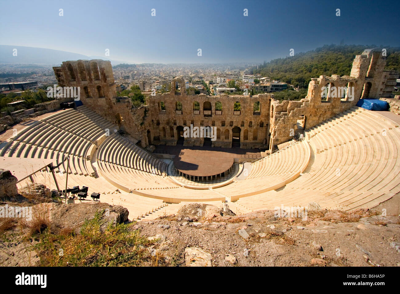 Acropolis Stadium in Athens Greece Stock Photo