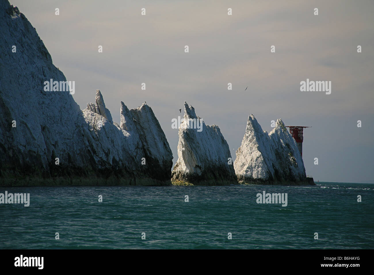 Needles rock lighthouse hi-res stock photography and images - Alamy