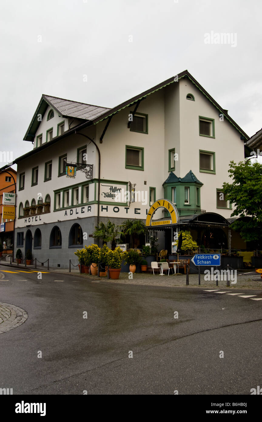 Hotel Adler in Vaduz, Liechtenstein Stock Photo