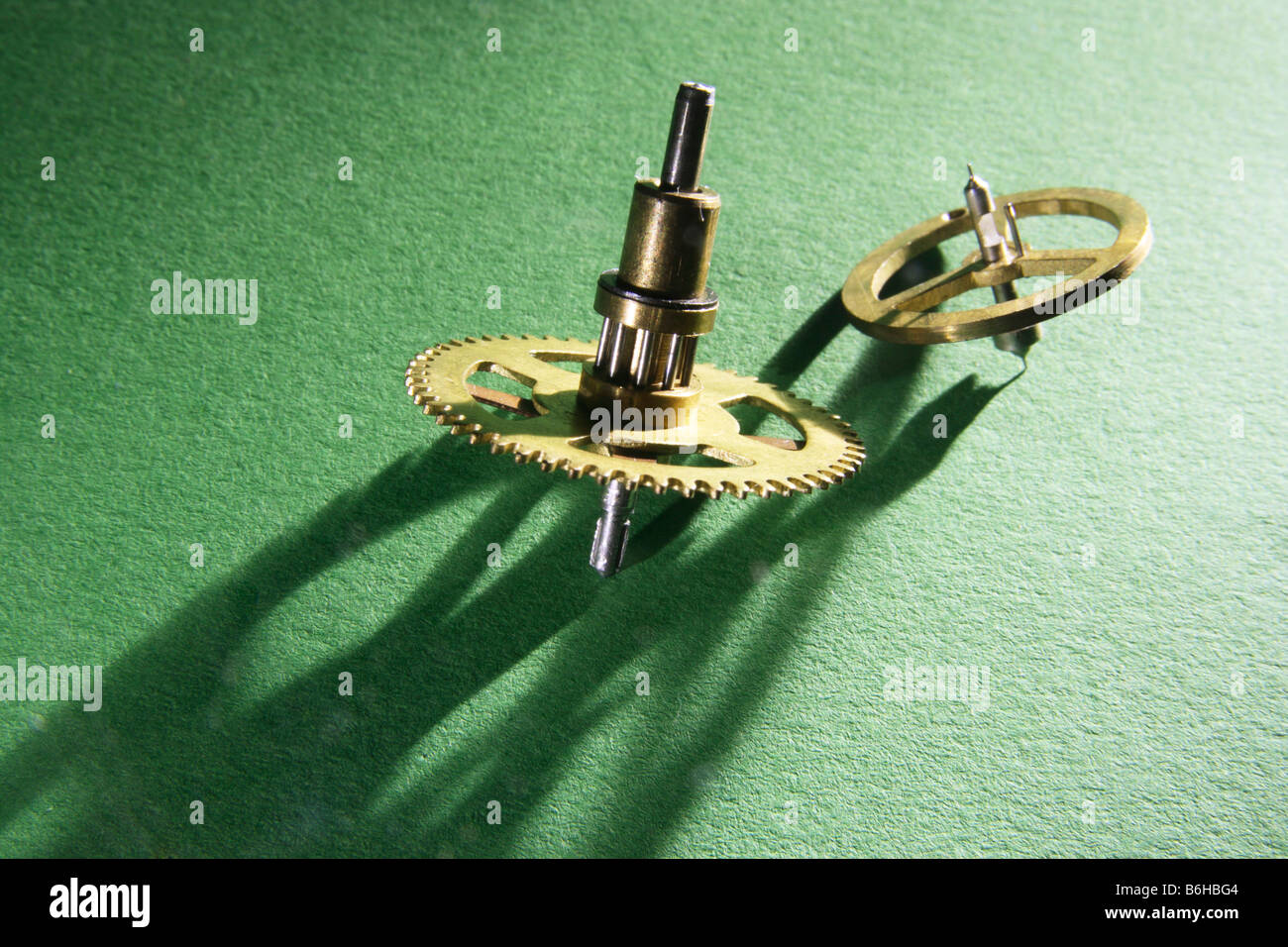 Clock Gear Wheels Stock Photo Alamy