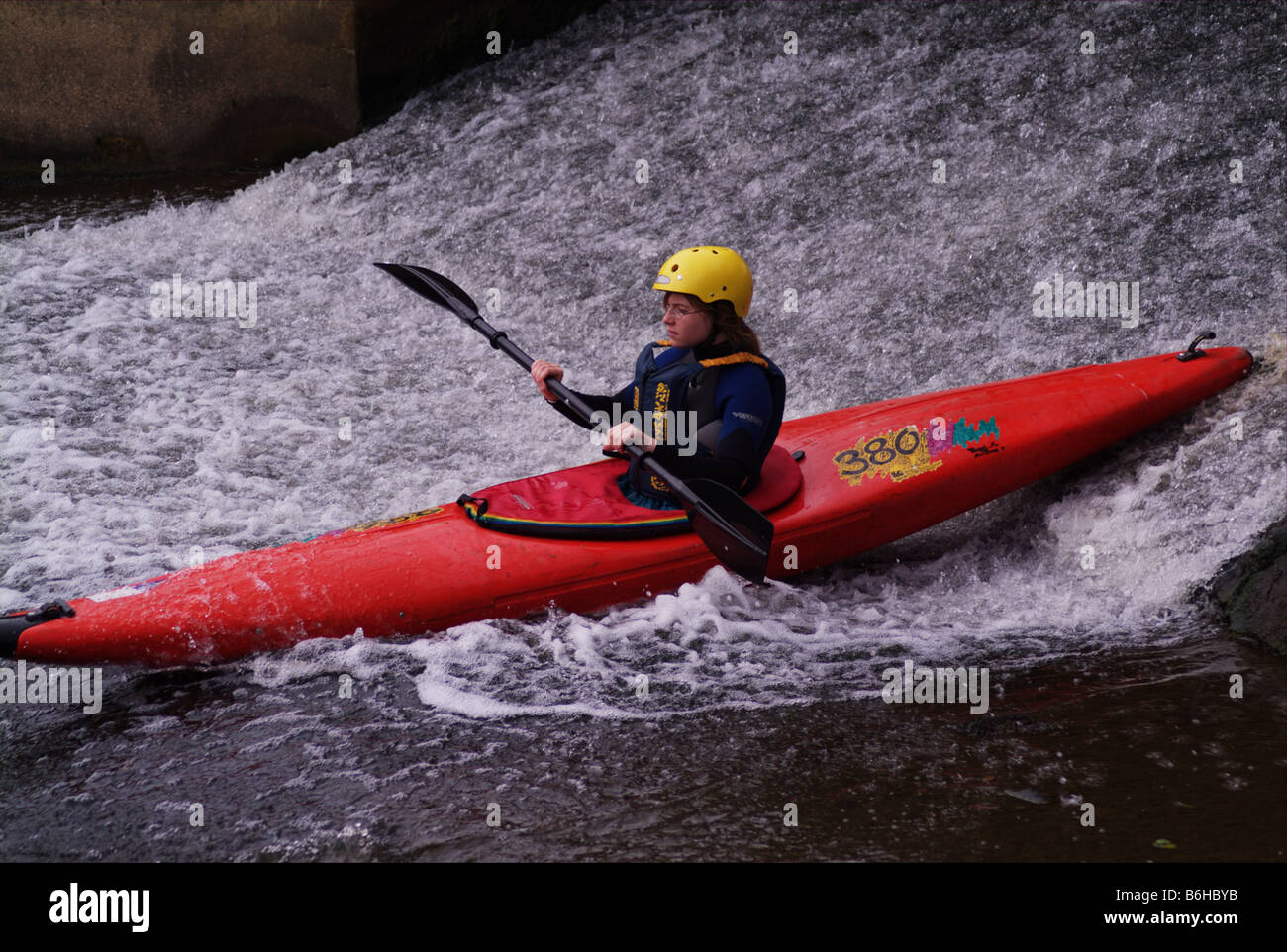 sea scout kayak kayaking thermal clothing autumn cold canoeing sports river  medway kent Stock Photo - Alamy