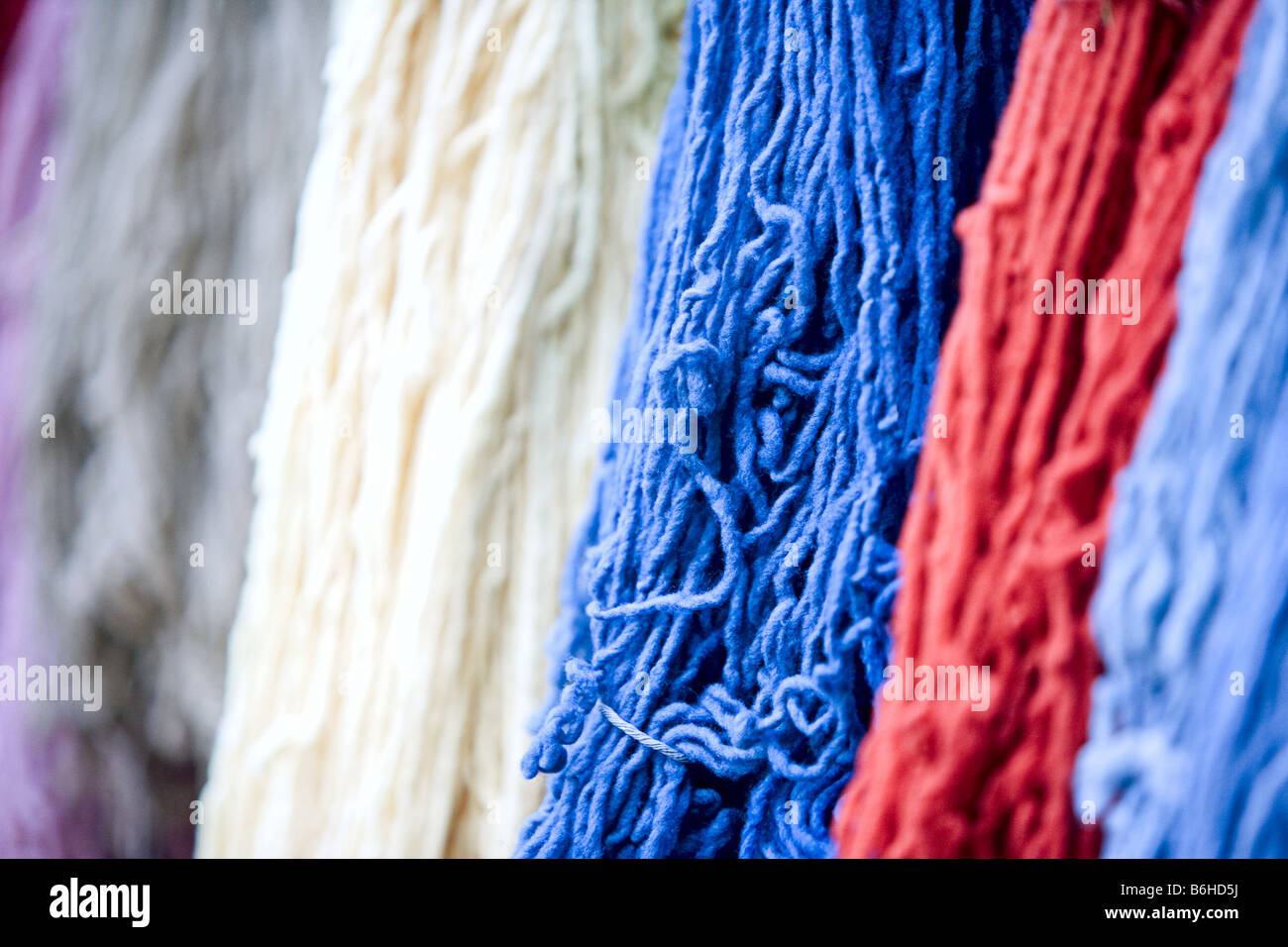 Display of brightly colored string, yarn, cord, and threads in Seoul, South  Korea Stock Photo - Alamy
