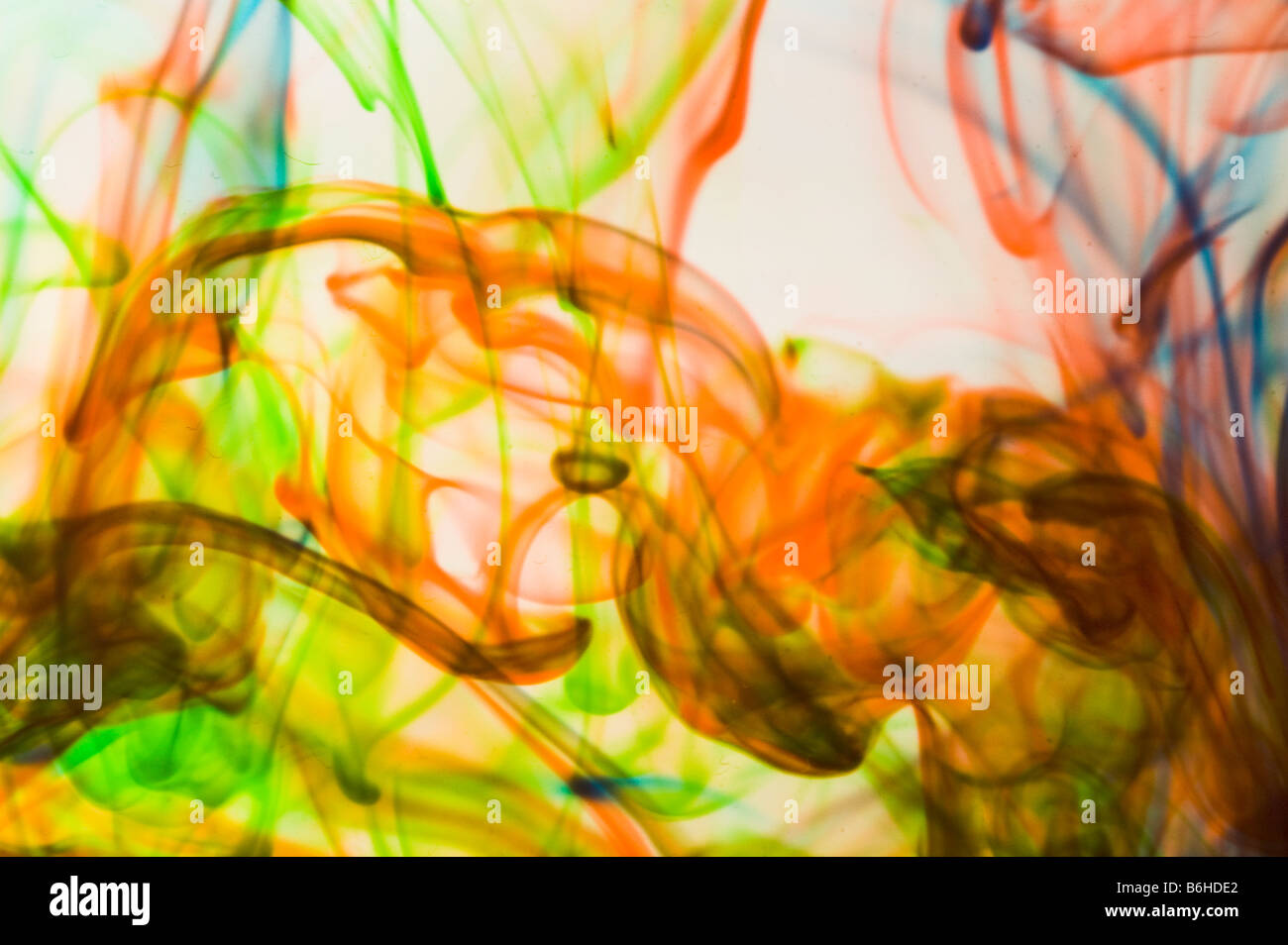 coloured food dye in water Stock Photo Alamy