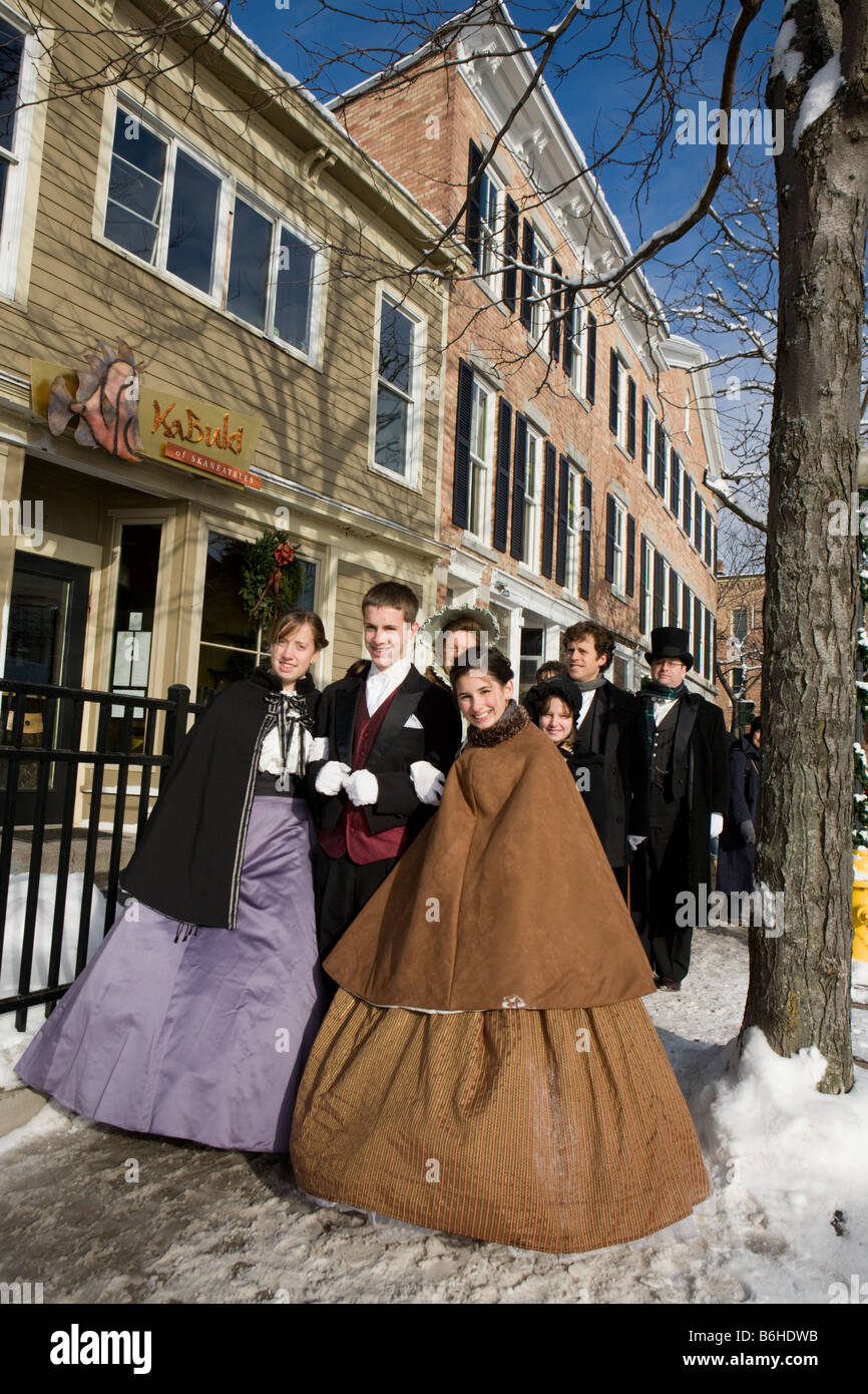annual dickens christmas skaneateles new york state finger lakes region stock image - Skaneateles Christmas annual dickens christmas skaneateles new york state finger lakes region stock image - Skaneateles Christmas