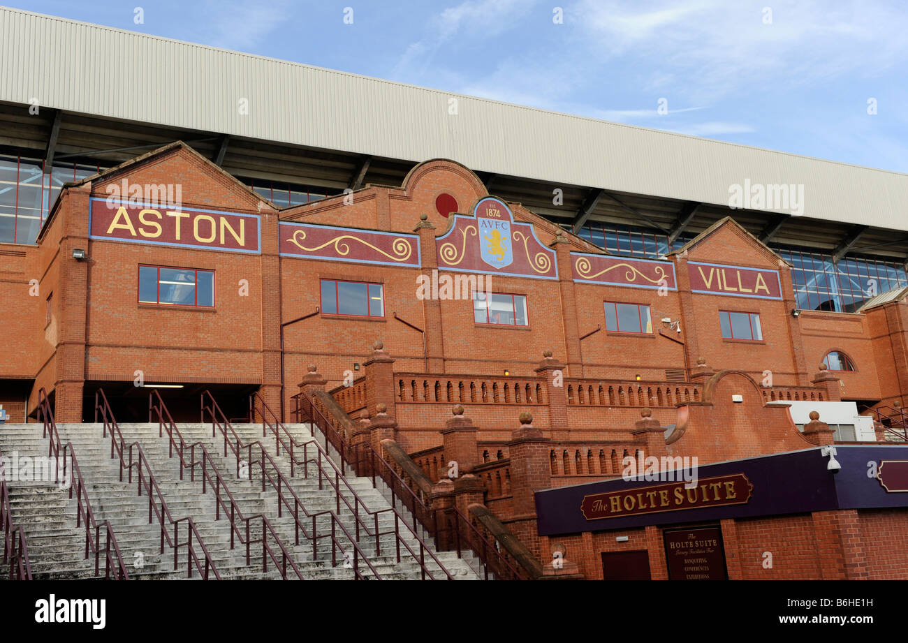 The Holte End stand of Villa Park in Birmingham the home of English