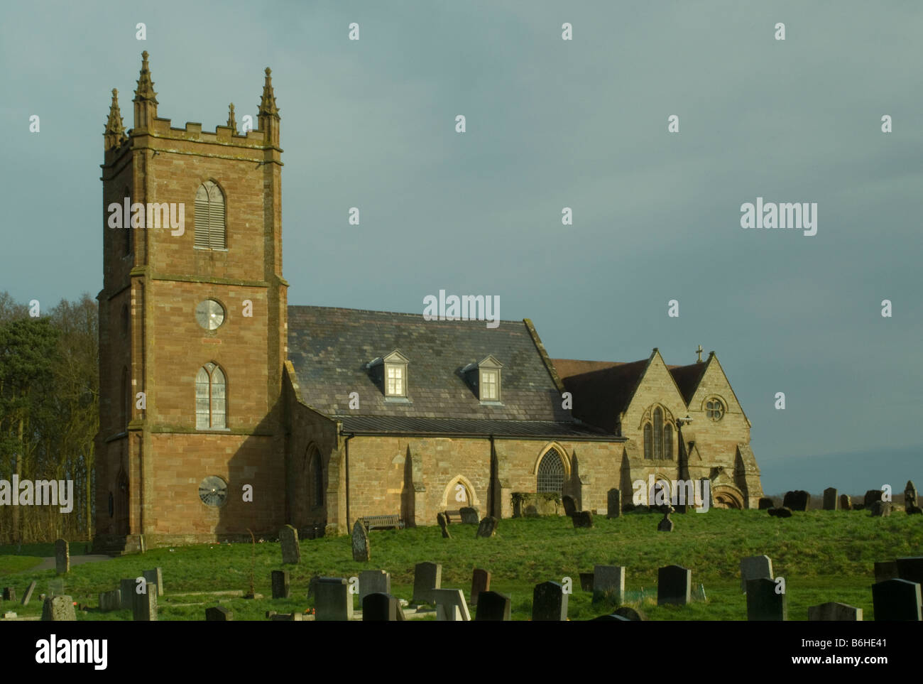 Hanbury Church Worcestershire Stock Photo