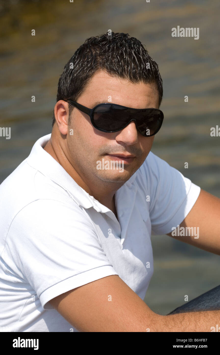 Portrait male wearing sunglasses hi-res stock photography and images ...