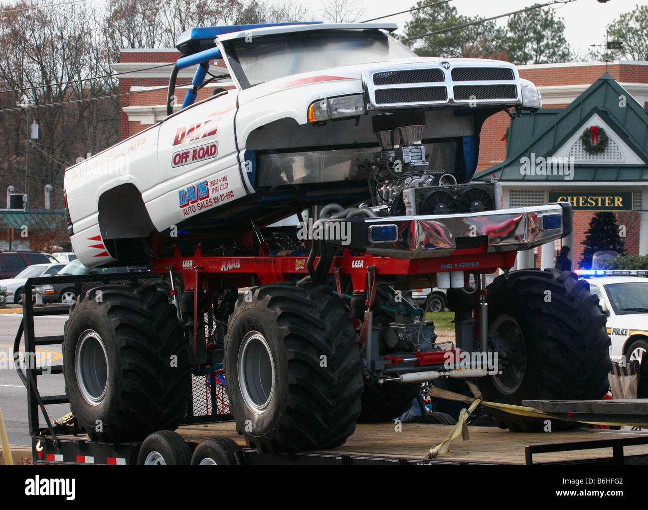 Monster truck. Off road vehicle on display Stock Photo Alamy