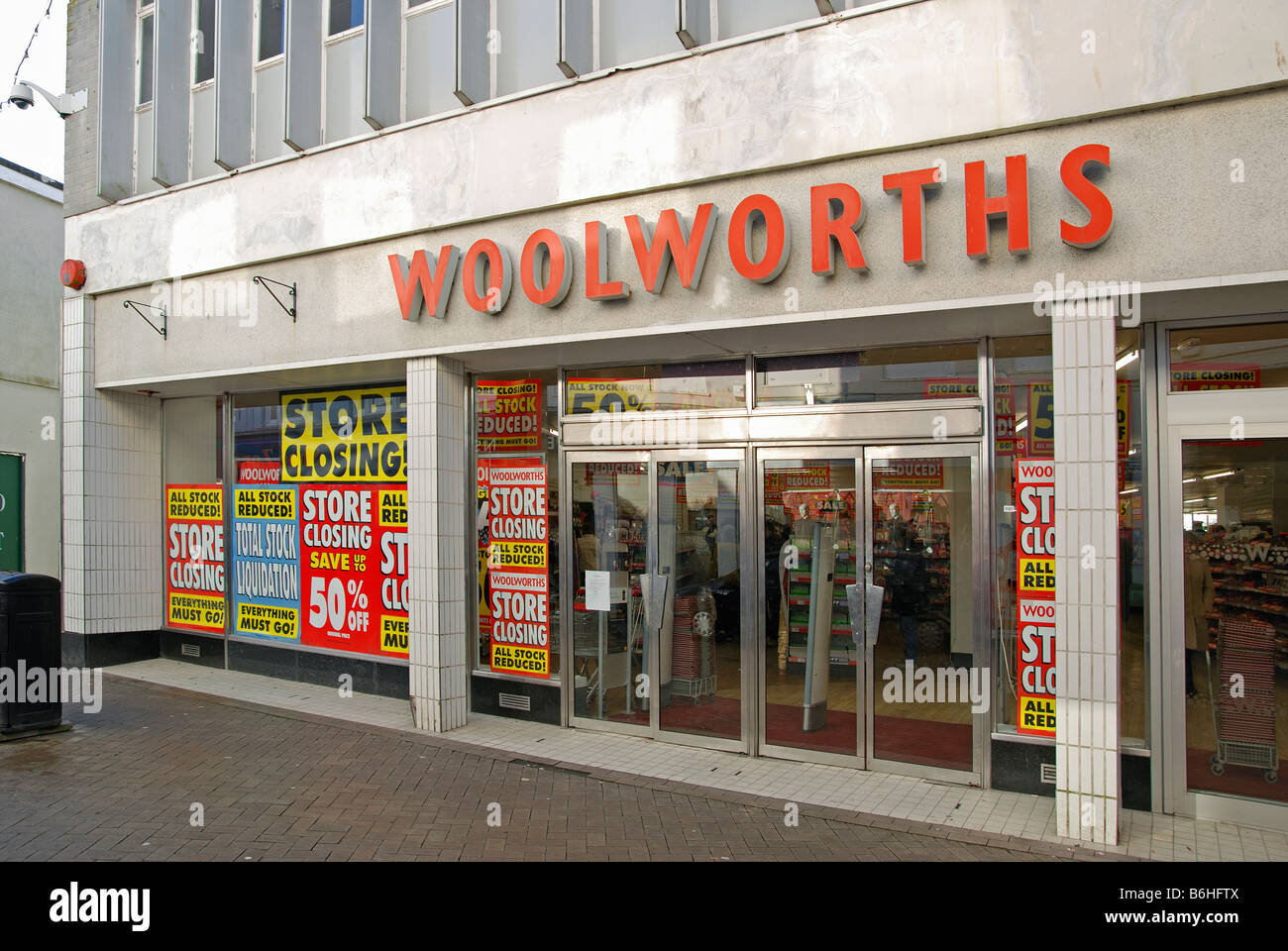 a woolworths store in st.austell,cornwall,uk Stock Photo