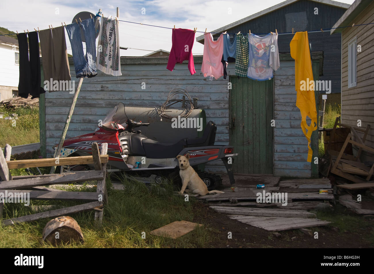Nain village Labrador, Canada Stock Photo