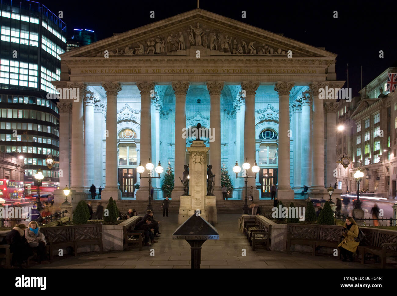 The Royal Exchange City of London England Stock Photo