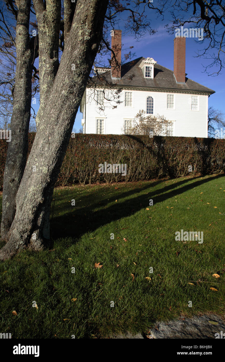 Hamilton House during the autumn months located in South Berwick Maine