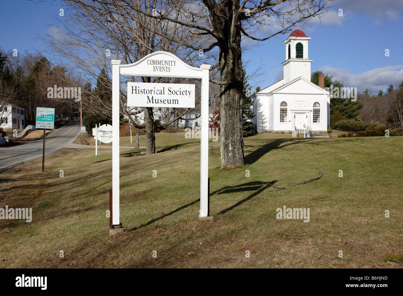 Centre Congregational Church during the autumn months Located in