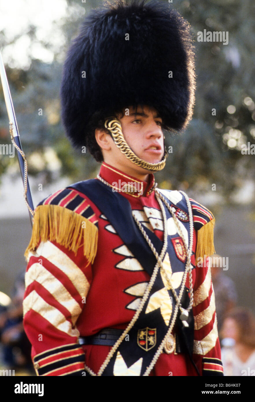 High school band drum major, California Stock Photo Alamy
