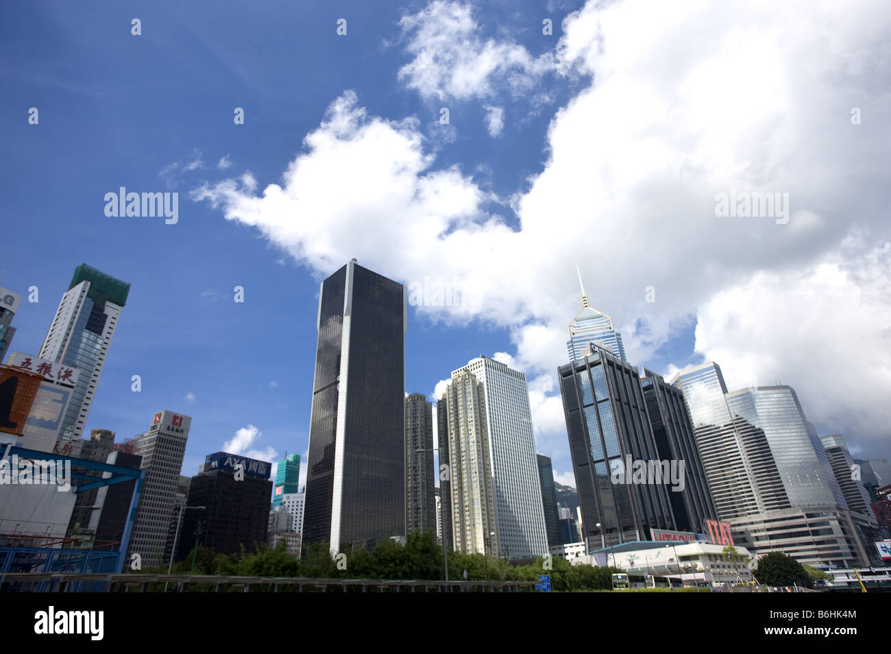 Tall buildings in Wan Chai Hong Kong Stock Photo