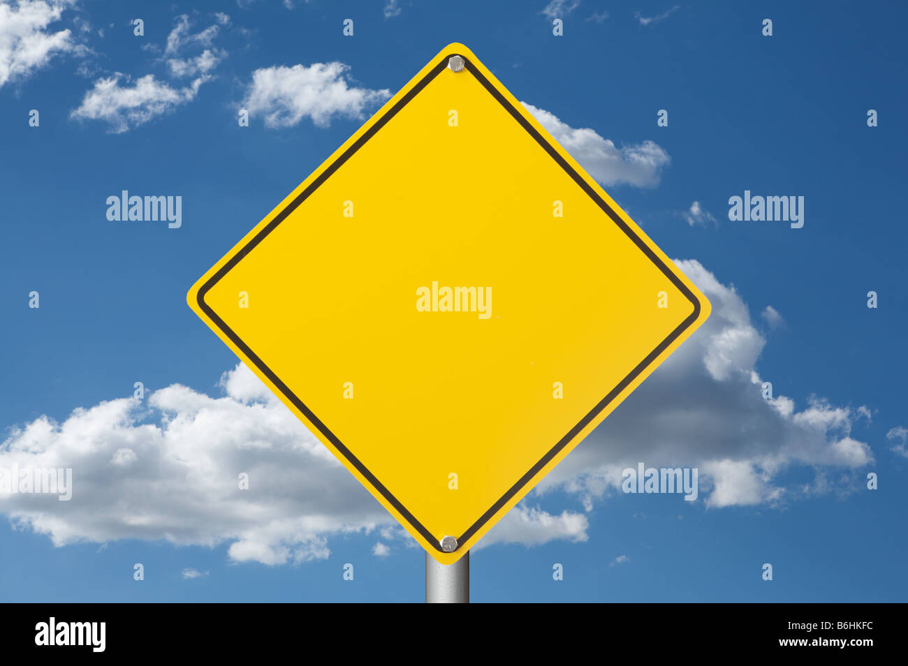 blank warning sign Stock Photo - Alamy