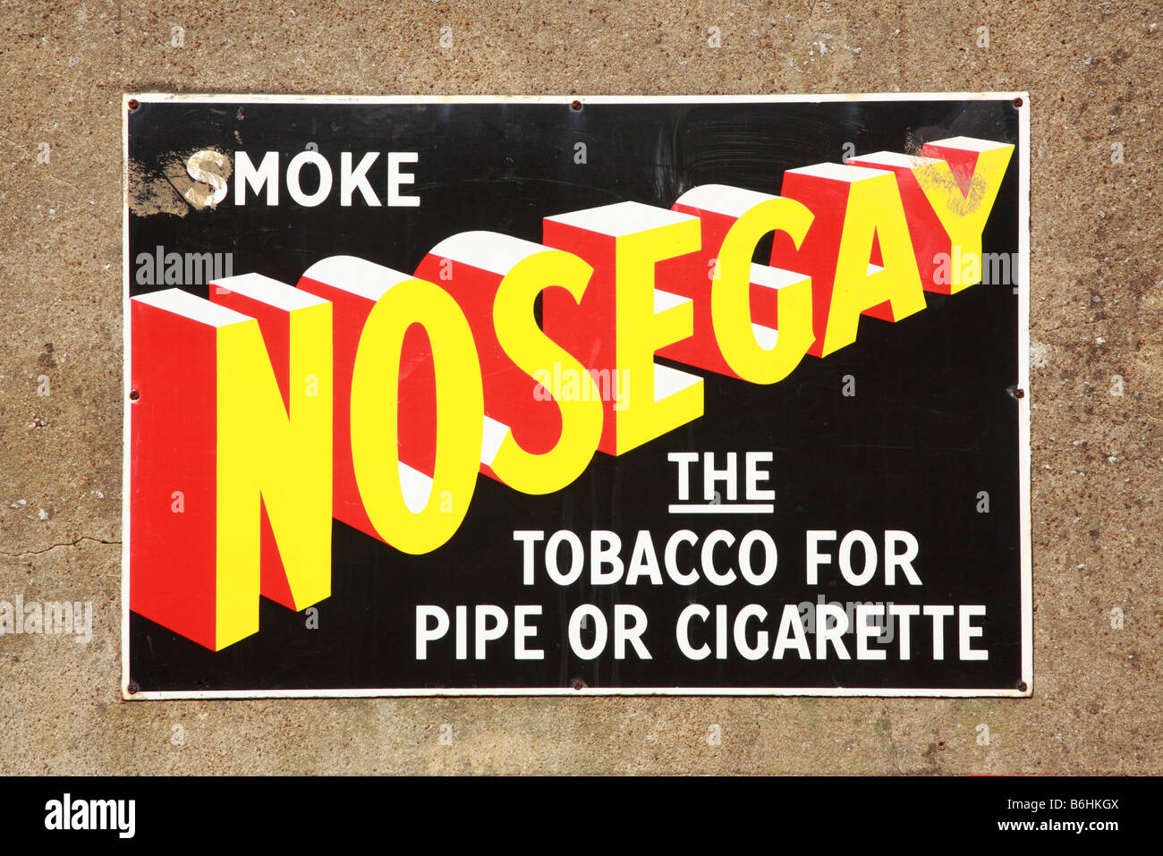 old tobacco signs for sale Old tobacco advertising sign hi-res stock photography and images