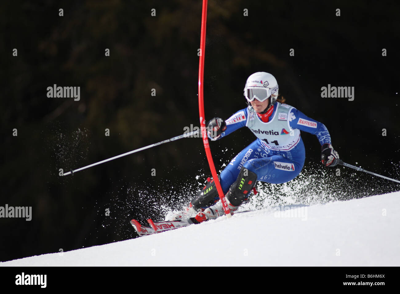 CRANS MONTANA SWITZERLAND 09 MAR 08 GRAND Rabea Switzerland competing ...