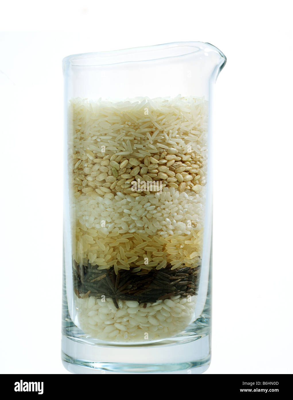 Types of rice Stock Photo