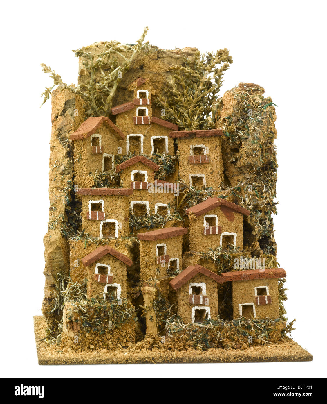 Nativity figures Village Stock Photo Alamy