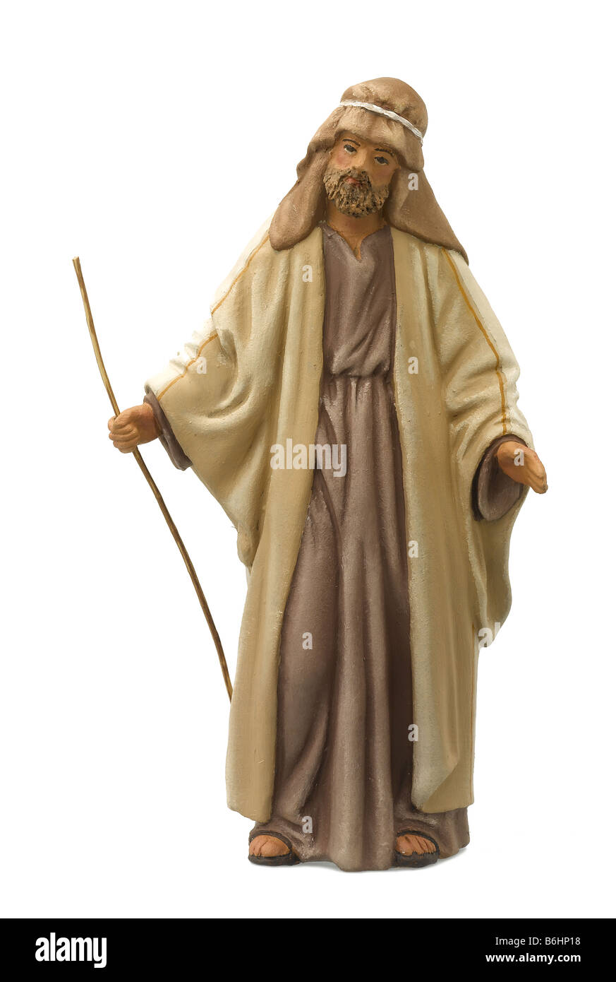Nativity figures Saint Joseph Stock Photo - Alamy