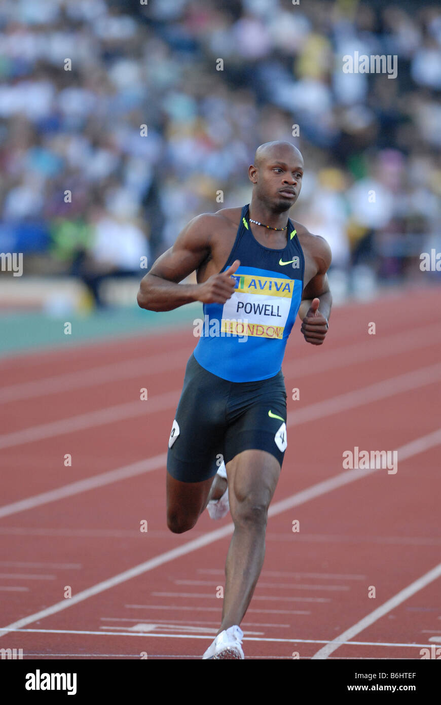 LONDON GRAND PRIX CRYSTAL PALACE 25TH JULY 08 ASAFA POWELL JAM MENS