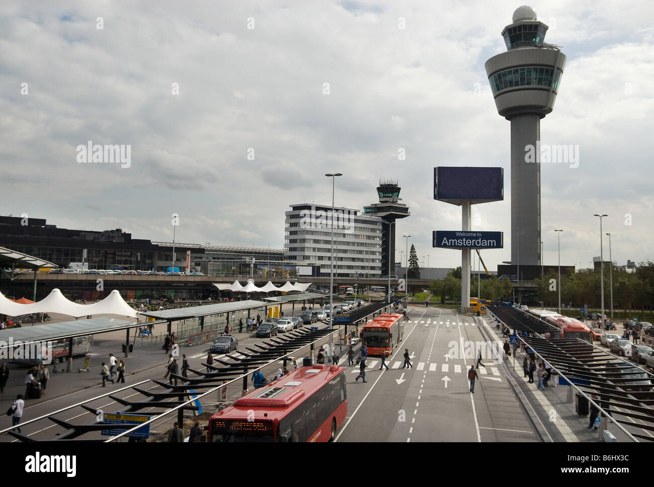 schiphol Airport in Amsterdam the Netherlands Stock Photo