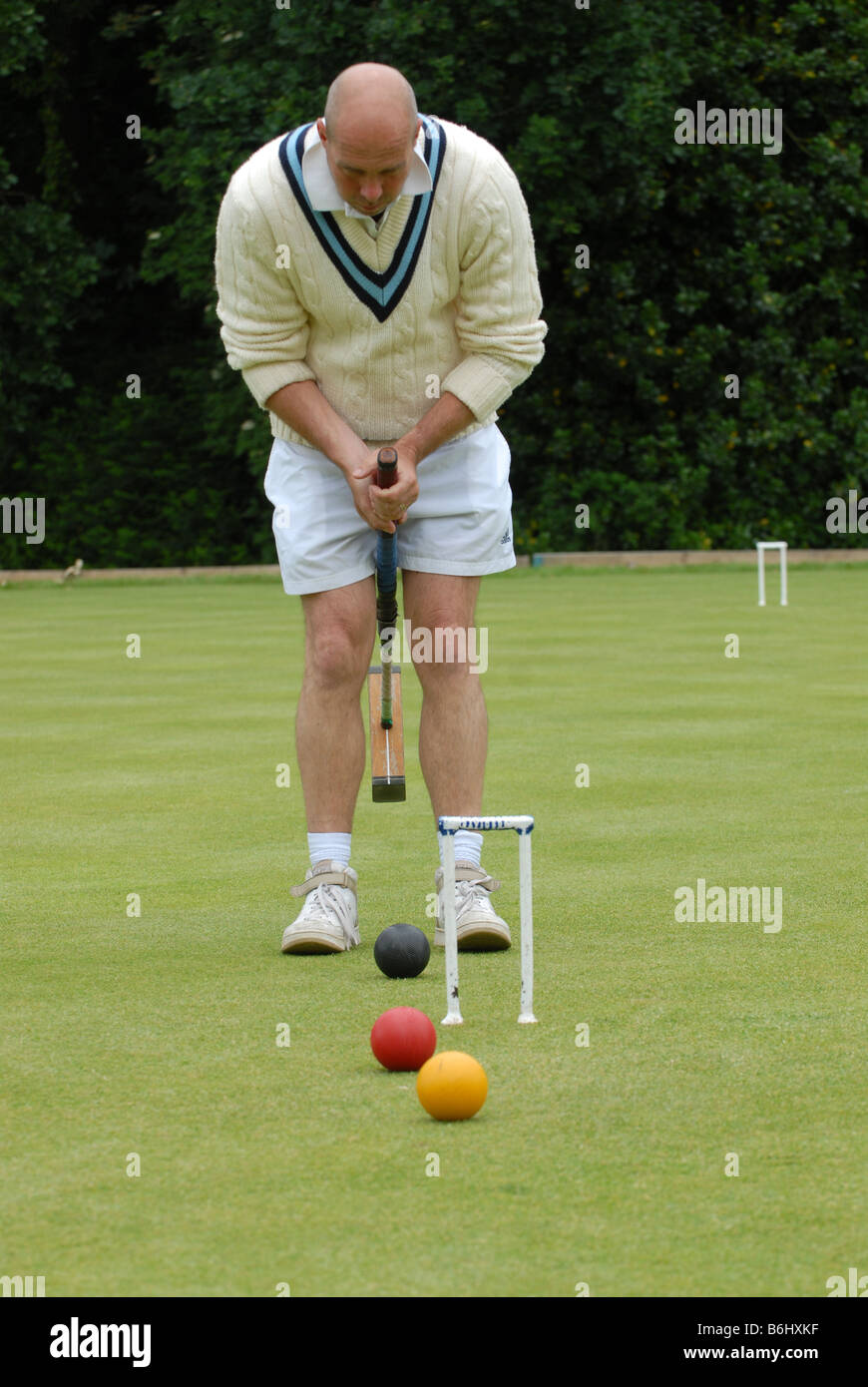 NATIONAL GOLF CROQUET CHAMPIONSHIPS,NOTTINGHAM,13TH JUNE 08 Stock Photo