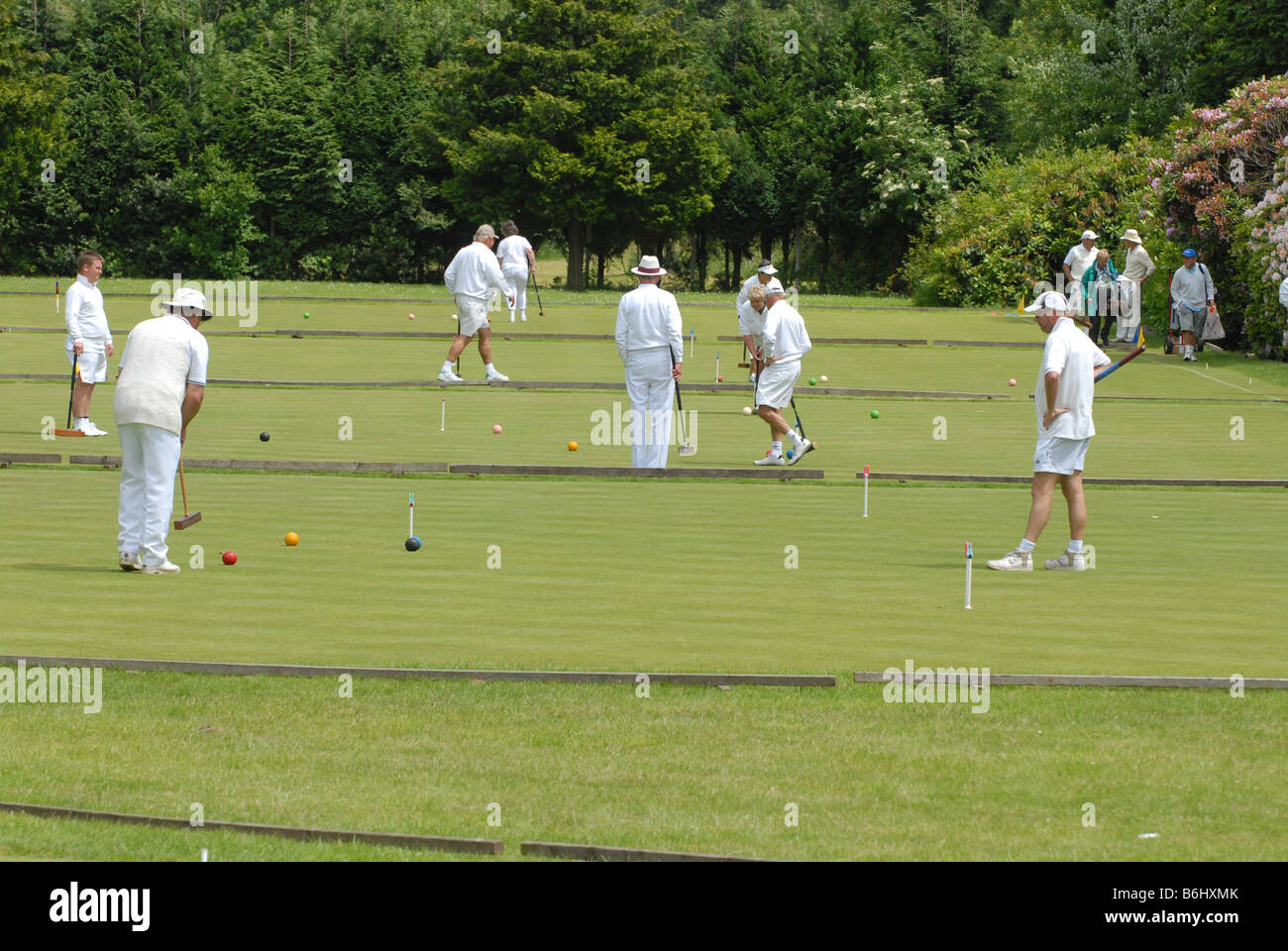 NATIONAL GOLF CROQUET CHAMPIONSHIPS,NOTTINGHAM,13TH JUNE 08 Stock Photo