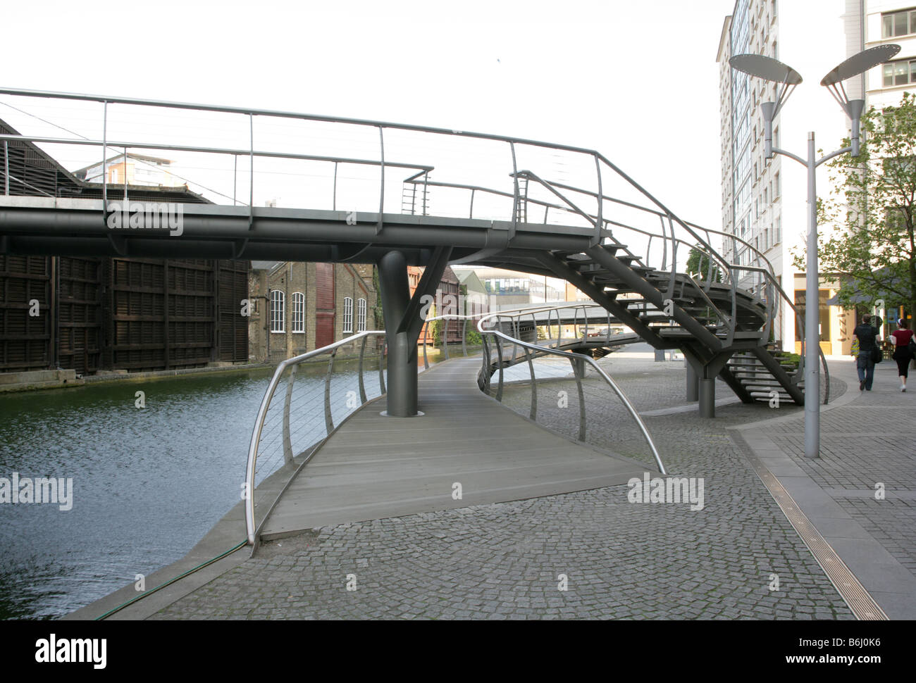 Bridge over a canal in Little Venice, Maida Vale, London. Stock Photo
