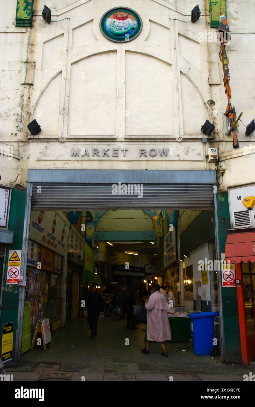 Market Row shopping centre in Brixton London England UK Stock Photo