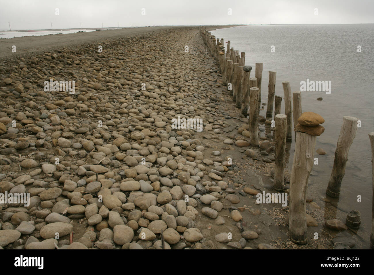 Coastal defence in southern France. Stock Photo