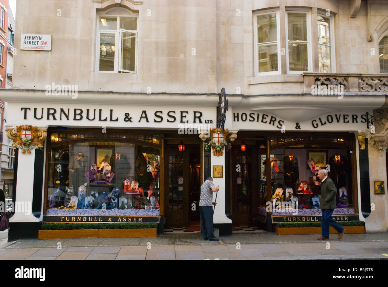 Turnbull and Asser shop in Jermyn Street in London England UK Stock Photo