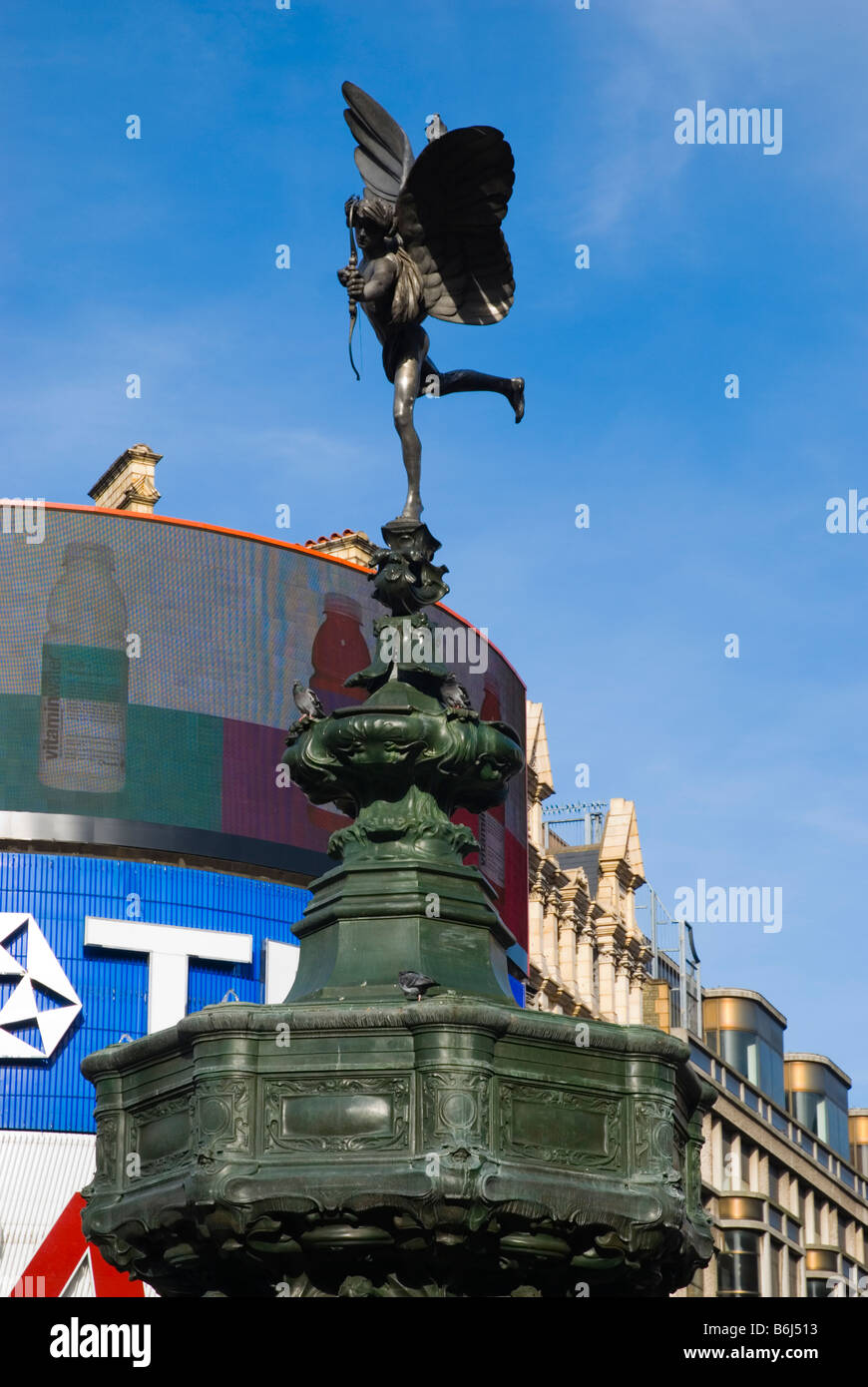 Eros statue at Piccadilly Circus in London England UK Stock Photo Alamy