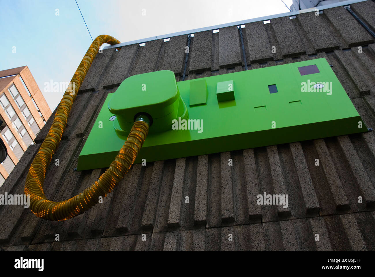 Giant electric plug in London England UK Stock Photo Alamy