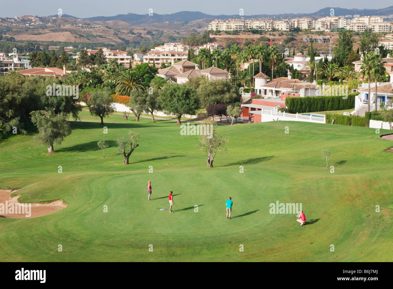 Mijas Costa Malaga Province Costa del Sol Spain Los Olivos golf course at  Mijas Golf Interntional Stock Photo - Alamy