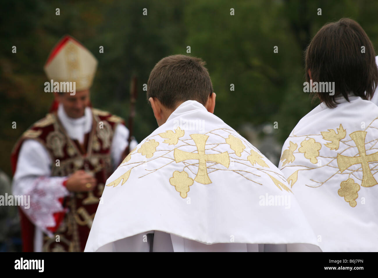 Ecclesiastical garment Stock Photo