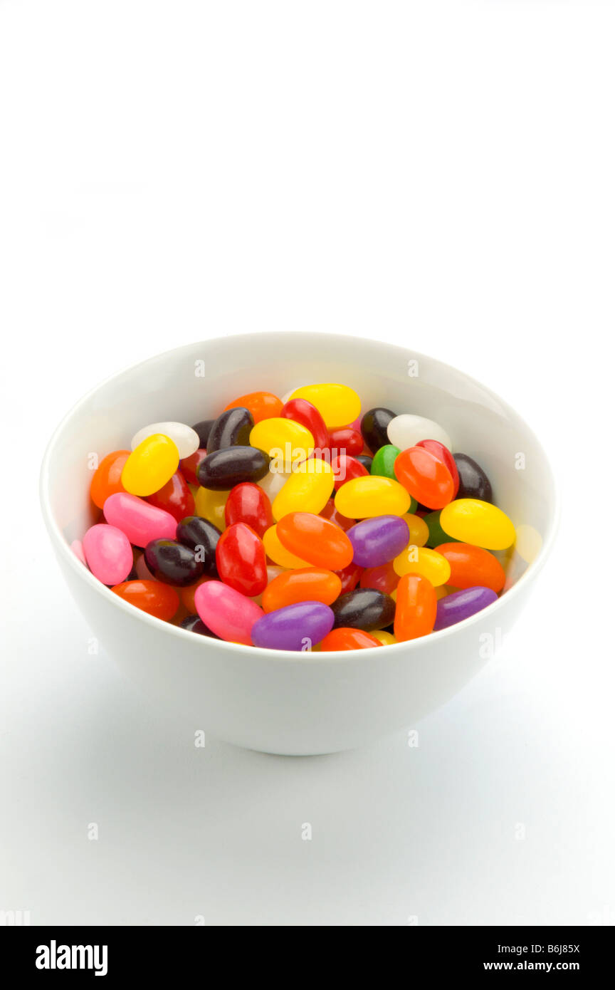 Bowl of jelly beans Stock Photo Alamy