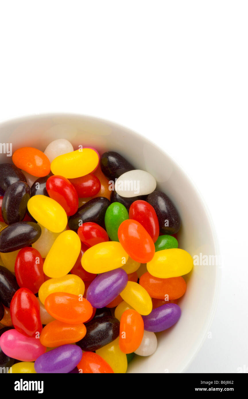 Bowl of jelly beans Stock Photo Alamy
