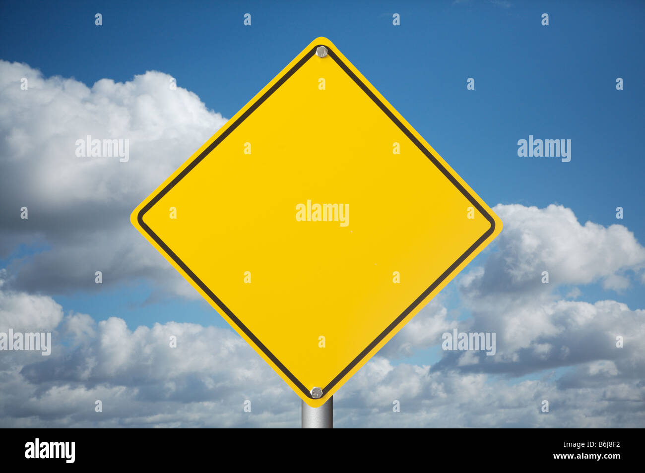 blank warning sign Stock Photo - Alamy