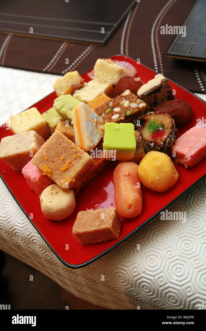 Traditional sweets at an Islamic wedding Stock Photo Alamy