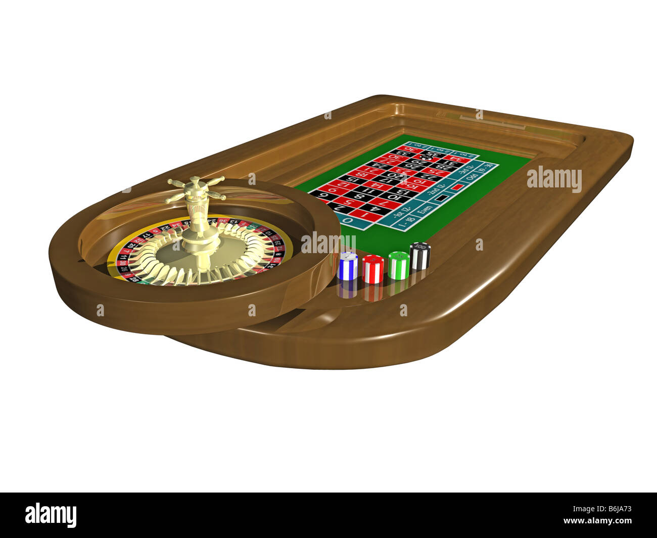Roulette wheel 3D Stock Photo - Alamy