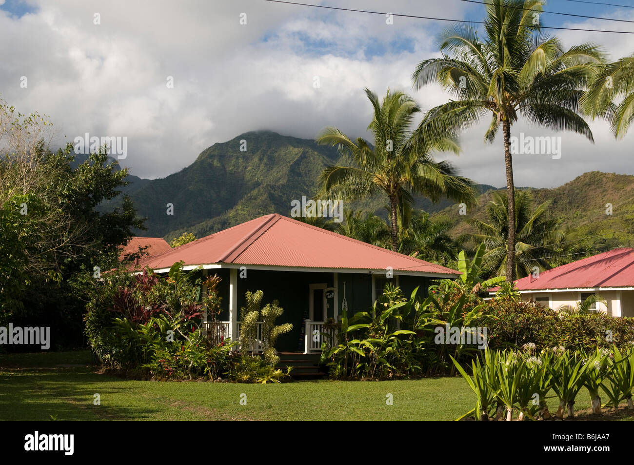 Traditional plantationstyle hawaiian house, Hanalei, Kauai, Hawaii