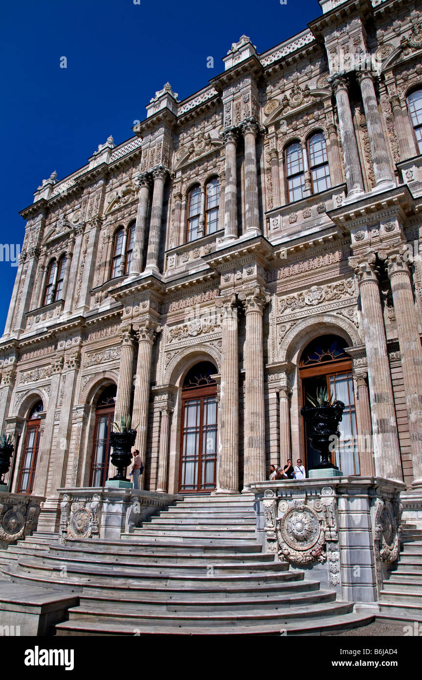 The Dolmabahce Palace Sarayı Bosphorus Ataturk Sultan Abdulmecid Ottoman Stock Photo