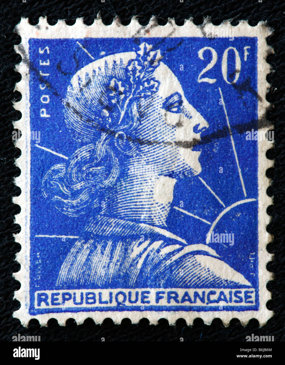 Postage stamp, France Stock Photo Alamy