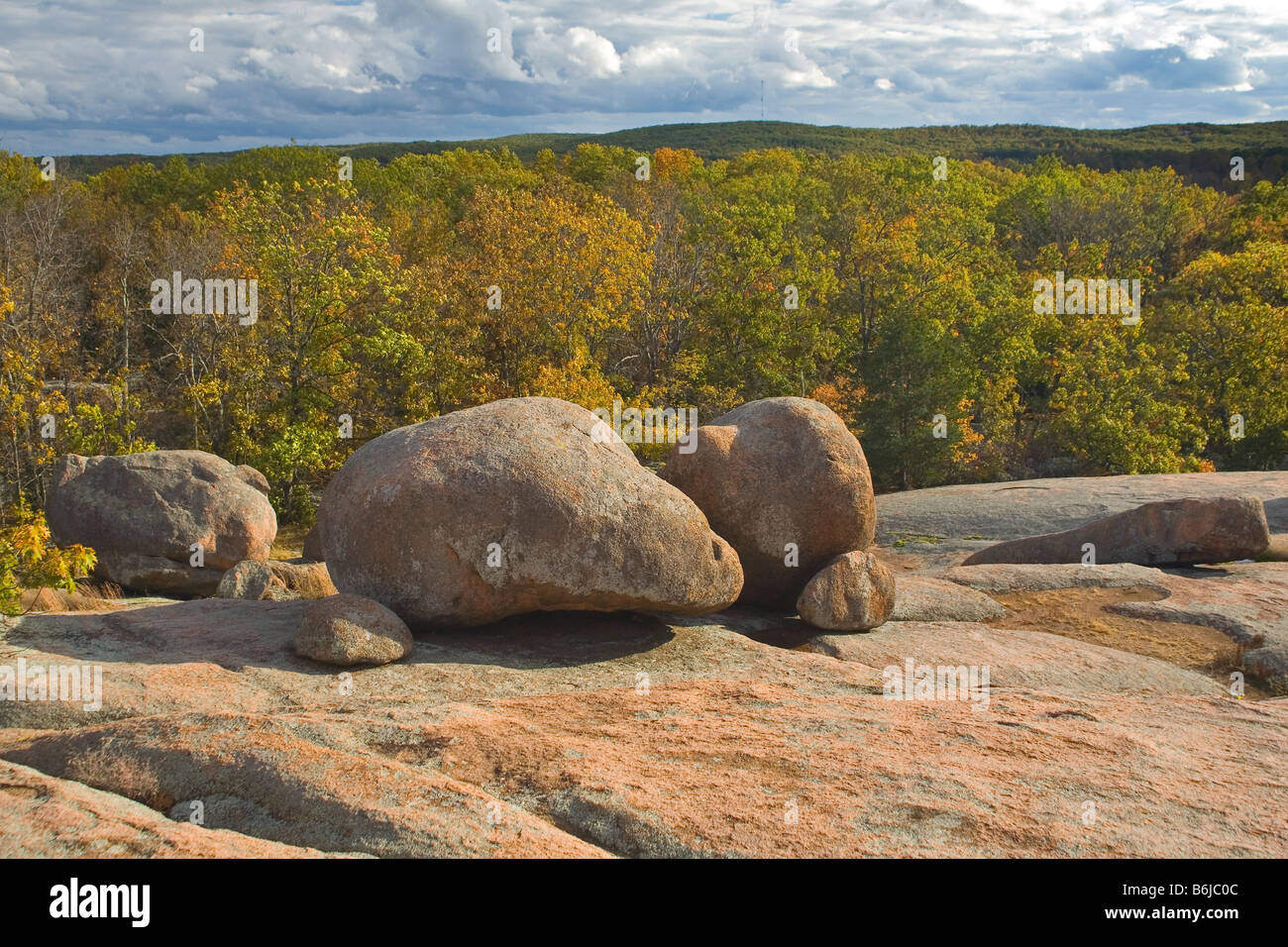 Elephant Rocks State Park in Missouri Stock Photo