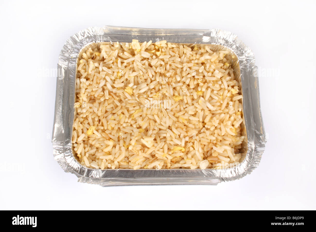 Take Away Chinese Egg Fried Rice Stock Photo Alamy