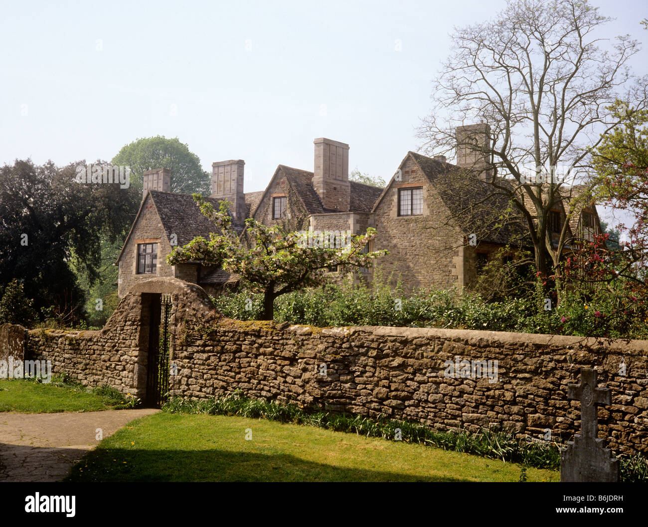 UK England Oxfordshire Appleton Manor from the churchyard Stock Photo